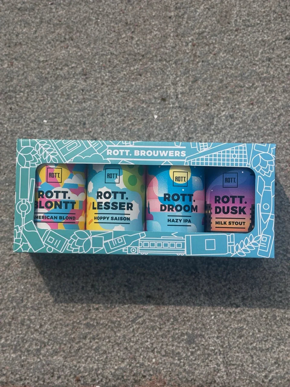ROTT. Brouwers giftbox | 4 speciaalbieren in stoere cadeauverpakking