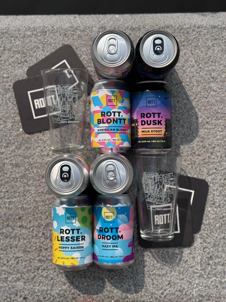 Bierpakket ROTT. Brouwers – proeverij voor 2 personen