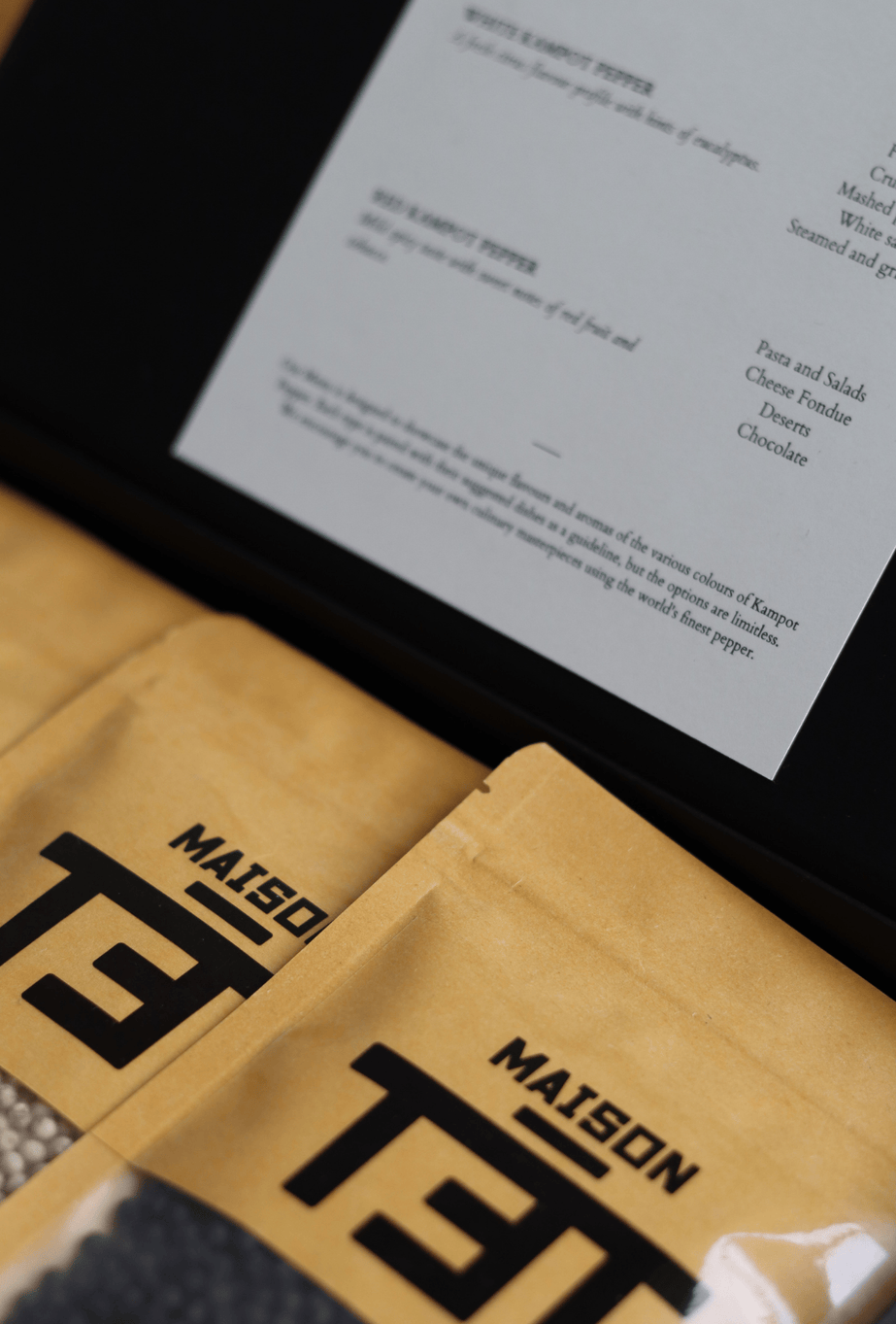 Giftbox - Premium Kampot Peper - 3x100 grams - Red, White and Black