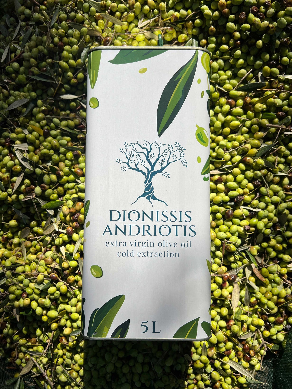 Premium - Extra virgin olive oil - 5 Liter Tin 