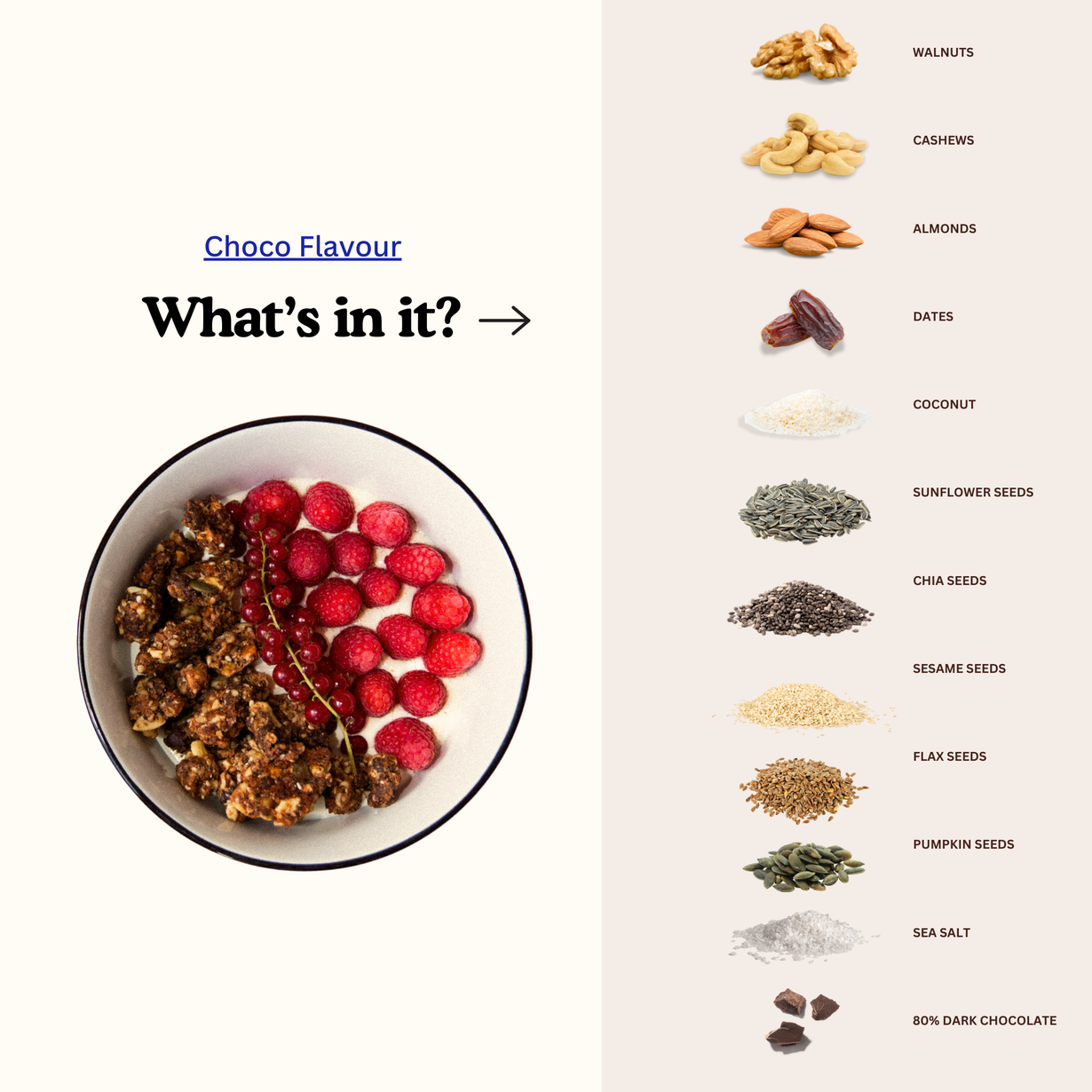 BIO Granola Chunks - Dark Chocolate 