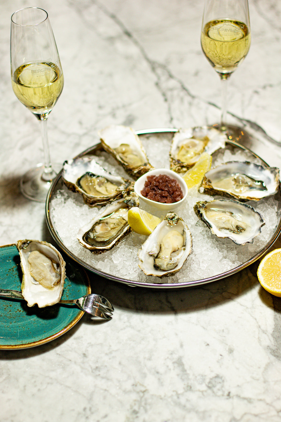 Oesters 6 stuks met oestermes