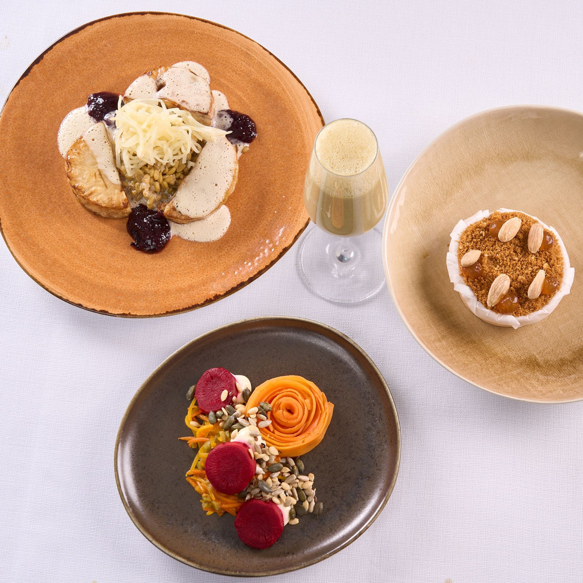 Christmas 4-course vegetarian menu 