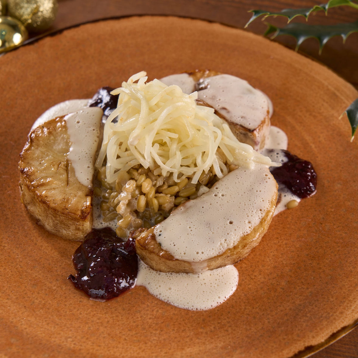 Christmas 4-course vegetarian menu 