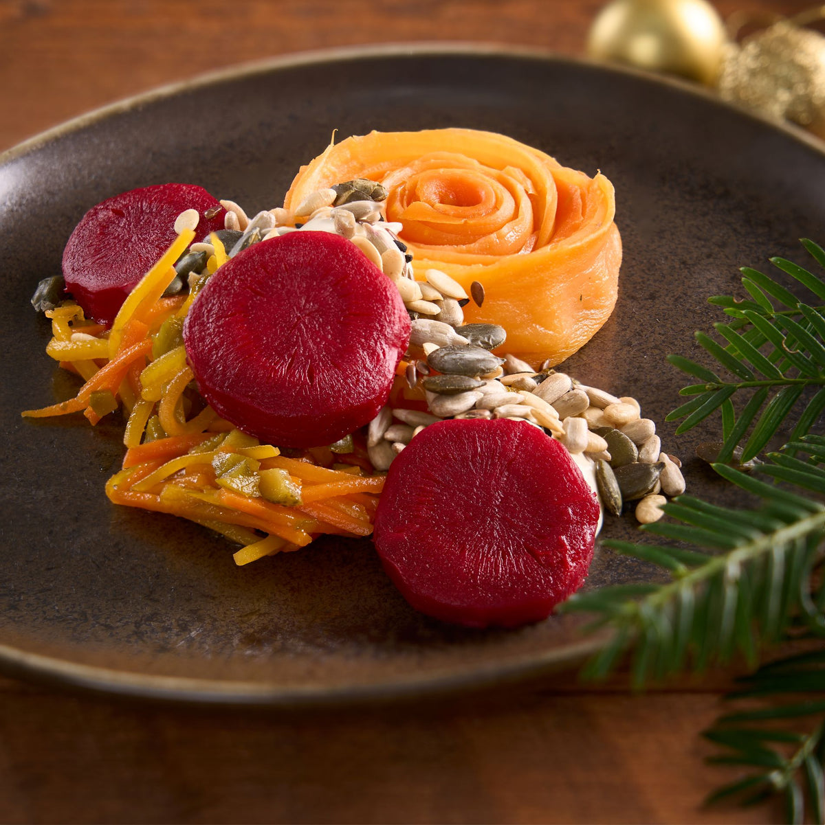 Christmas 4-course vegetarian menu 