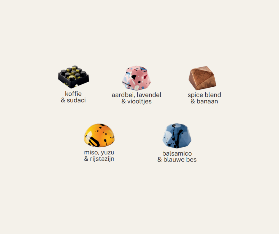 5 gave bonbons voor bij de koffie