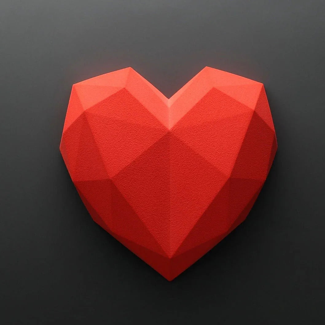 Heart chocolate cake 