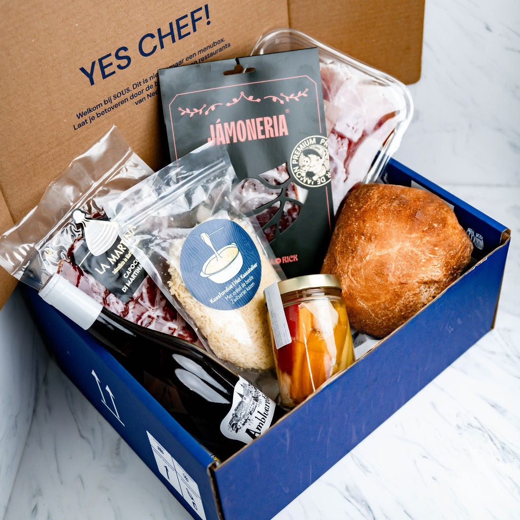 Zwitserse Kaasfondue inclusief Charcuterie