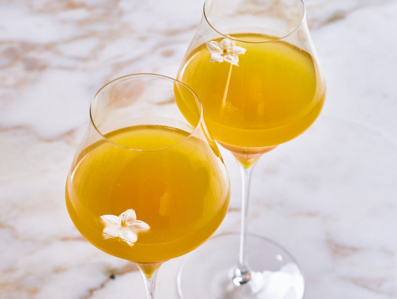 Scroppino | passievrucht | seizoensbloem | cava