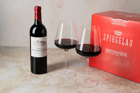 Spiegelau Bordeaux Glazen - met Rode Wijn