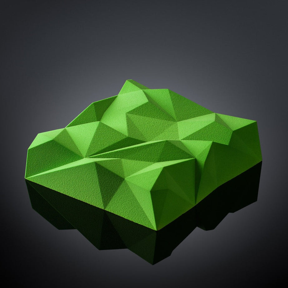 Triangular lime cake