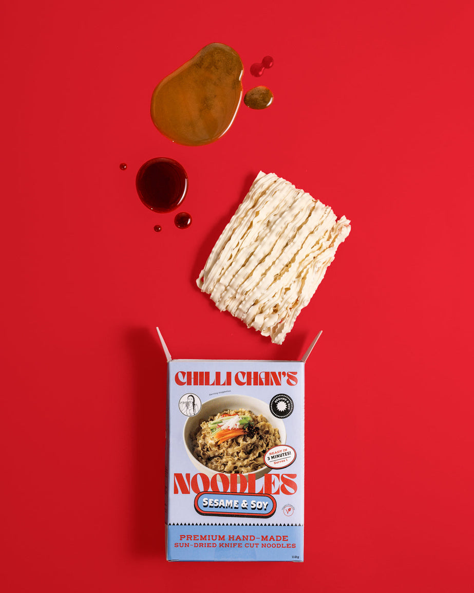 Sun -Dried Knife Cut Noodles - Sesame & Soy